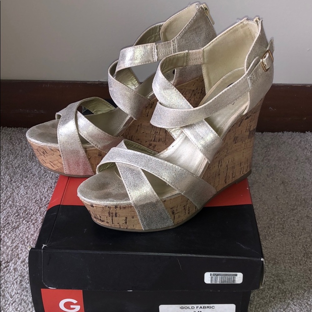 G by Guess Prinzess High Platform Wedges 9M